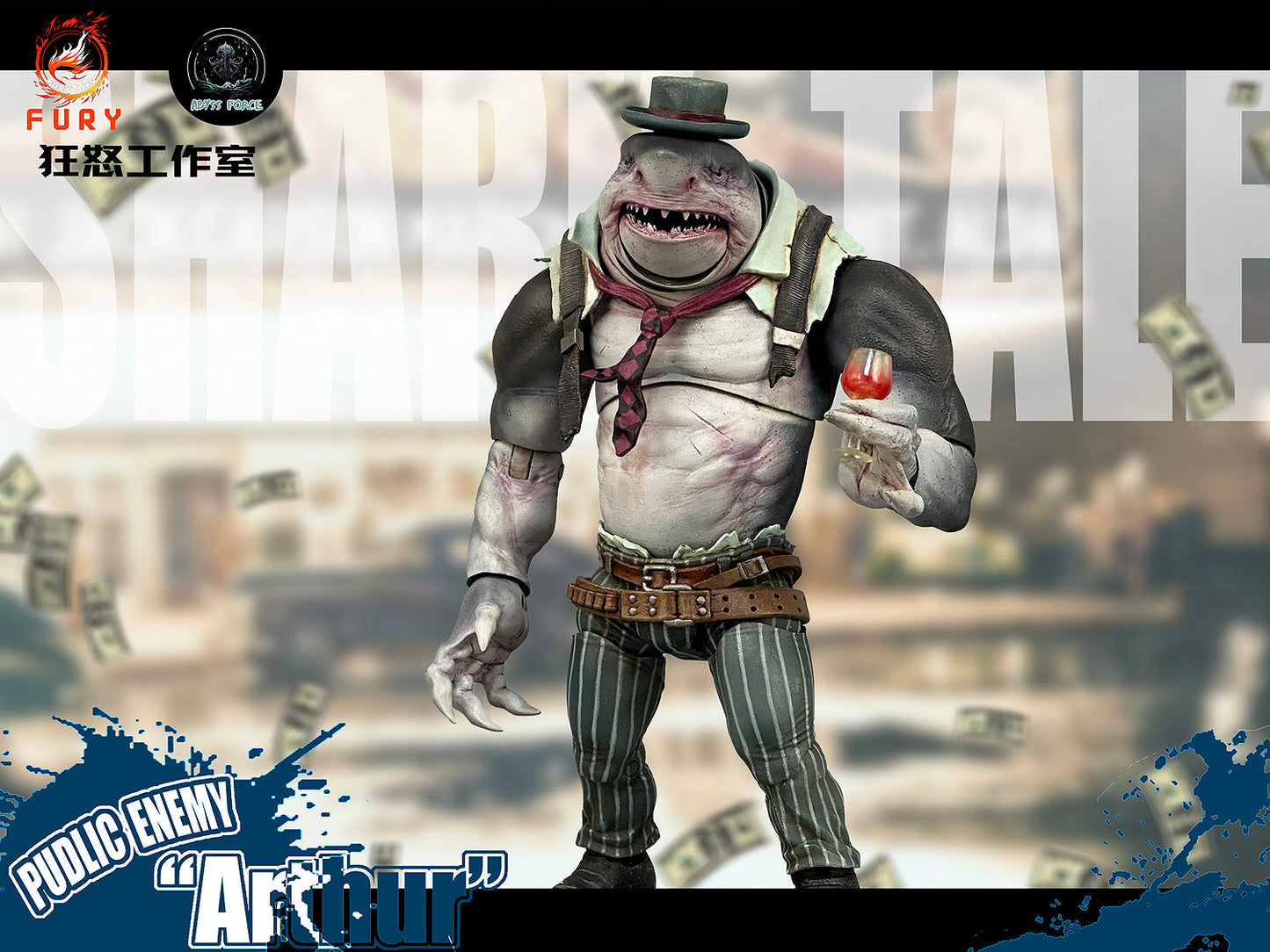 Fury Toys 1/12 Figure - Abyssal Power Shark Tale Wave 1 Public Enemy Arthur