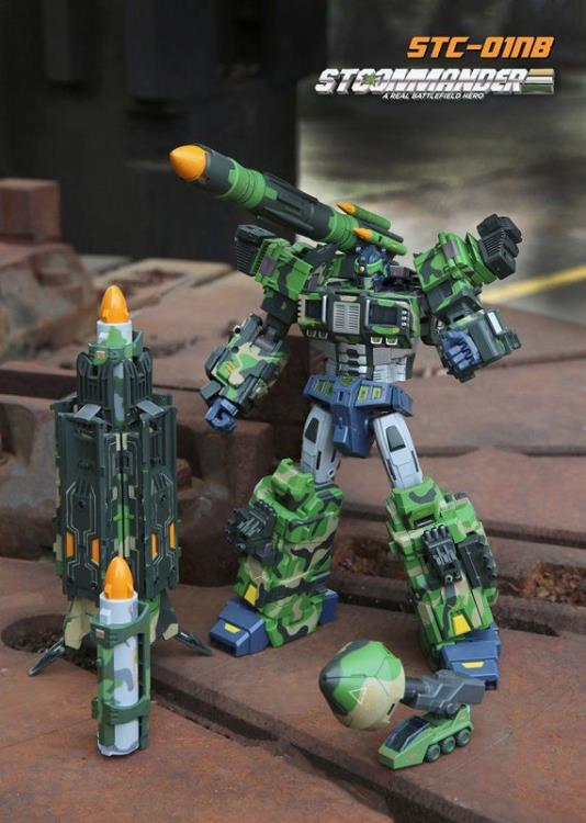 The S.T.Commander from TFC toys stands around 9.50 inches tall in robot made and transforms into a weapons transport vehicle. The S.T.Commander figure is highly articulated and features real rubber tires and an assortment of armor pieces.