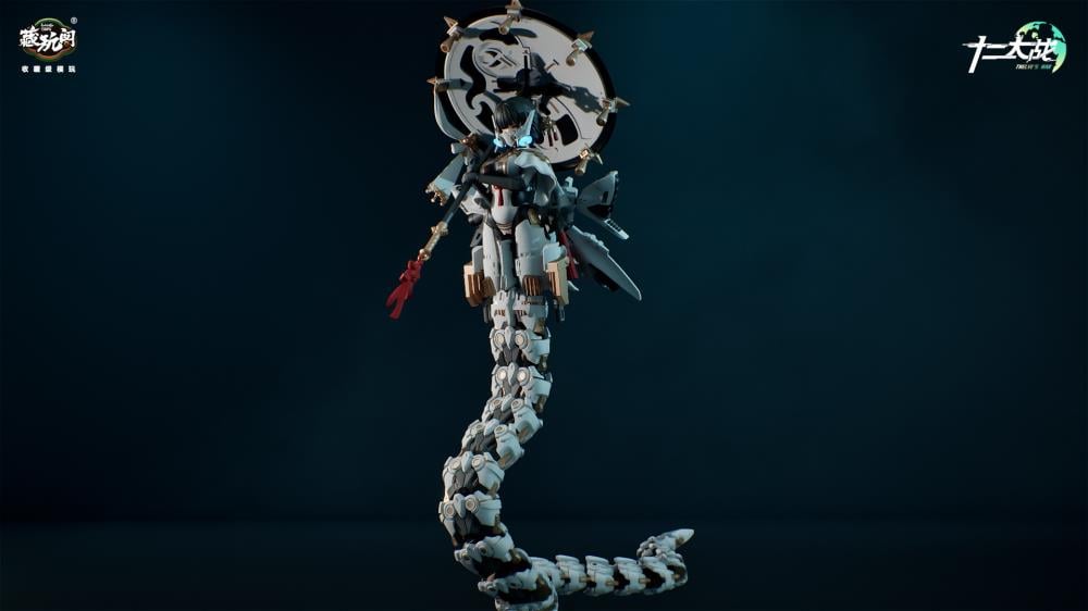 Cang-Toys is proud to present the next 1/12 scale model kit warrior in the Twelve's War series: the Serpent Girl Samael! Armed with a mighty trident spear that doubles as an umbrella, this figure inclues multiple accessories and includes premium articulation once completed. Show off your warrior with her serpent bodyguard or combine the two for a powerful fighter and order yours today!