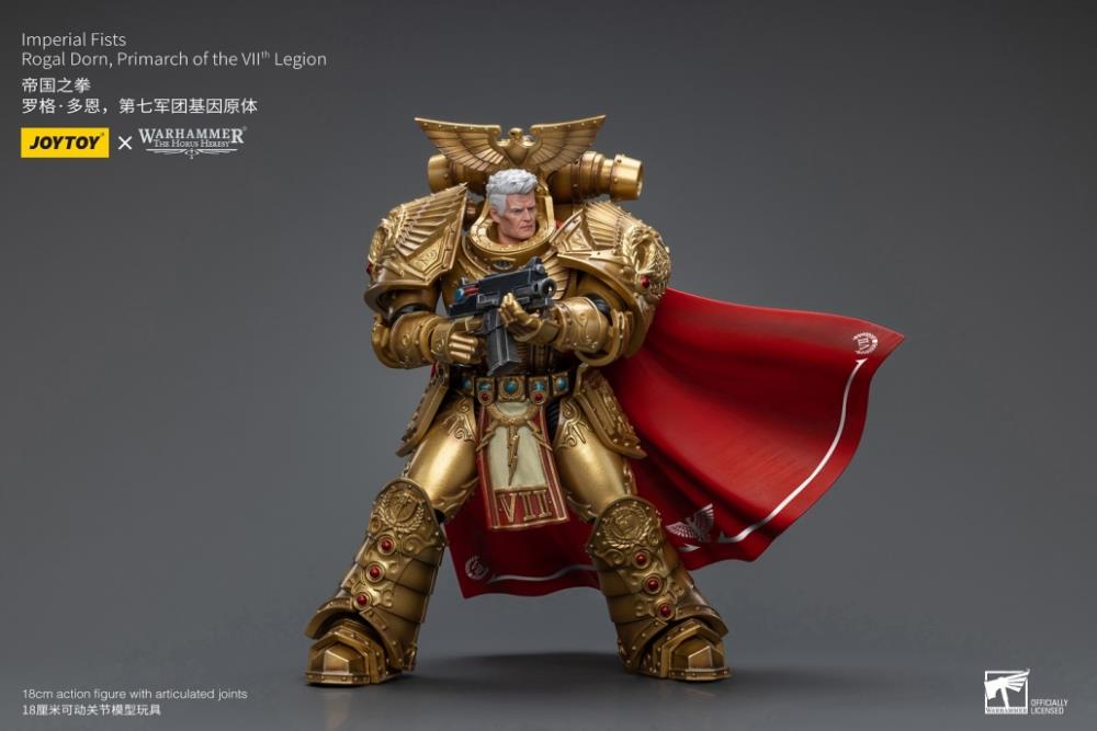 Joy Toy brings the Imperial Fists to life with this Warhammer 40K 1/18 scale figure! Deploying from their mobile fortress-monastery, the Imperial Fists are renowned for their unshakable loyalty to the Emperor and his dream of a united Mankind. Particularly skilled at siege warfare, the Imperial Fists never yield or retreat and will complete any holy task appointed to them - even at a steep cost of lives.