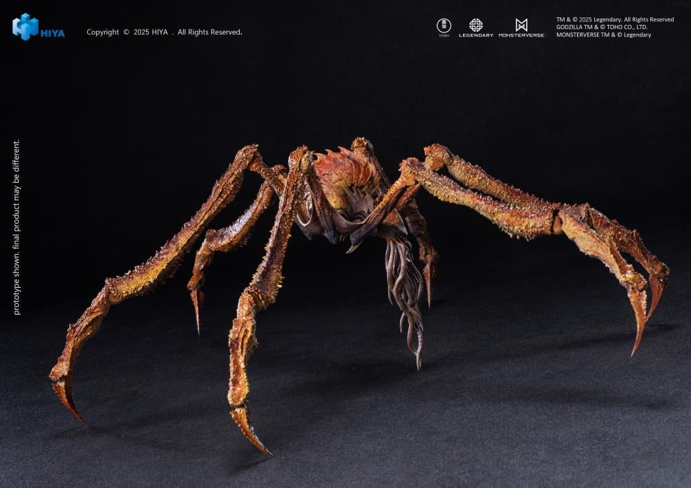 Scylla from Godzilla x Kong: The New Empire joins the Hiya Toys EXQUISITE BASIC Series! Standing about 6" tall, this highly detailed figure faithfully recreates the Titan's imposing form, from its armored body and massive claws to its six spike-covered limbs. Based on original CG data, the multi-layered paint application enhances its eerie, ancient presence.
Featuring multiple points of articulation, including a pull-out neck joint and articulated limbs, Scylla can be posed in a variety of dynamic stances,