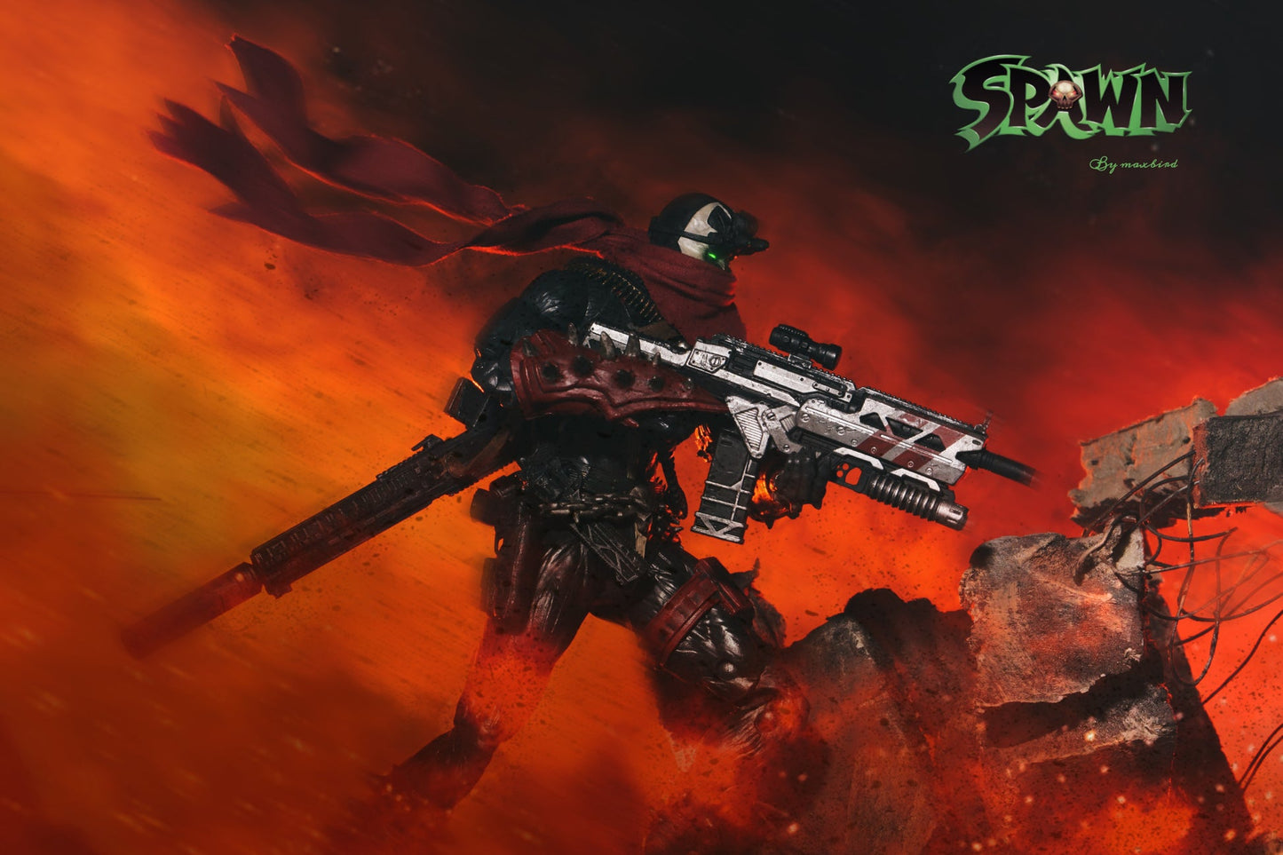 Maxbird Custom scarf for Spawn