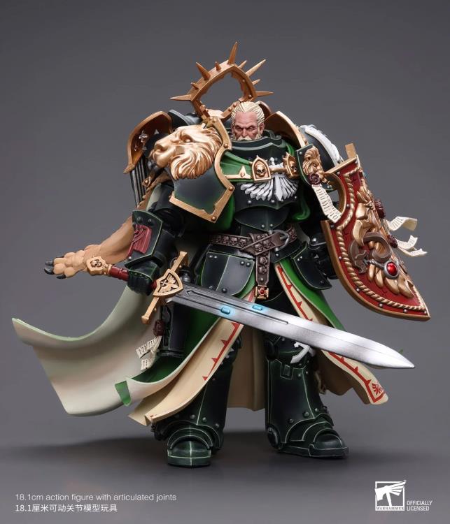 The Joy Toy Warhammer 40K Dark Angels Primarch Lion El‘Jonson action figure is a highly detailed collectible, perfect for fans of the Warhammer 40K universe. This figure captures the essence of the character’s formidable presence, making it a must-have for collectors and enthusiasts alike.