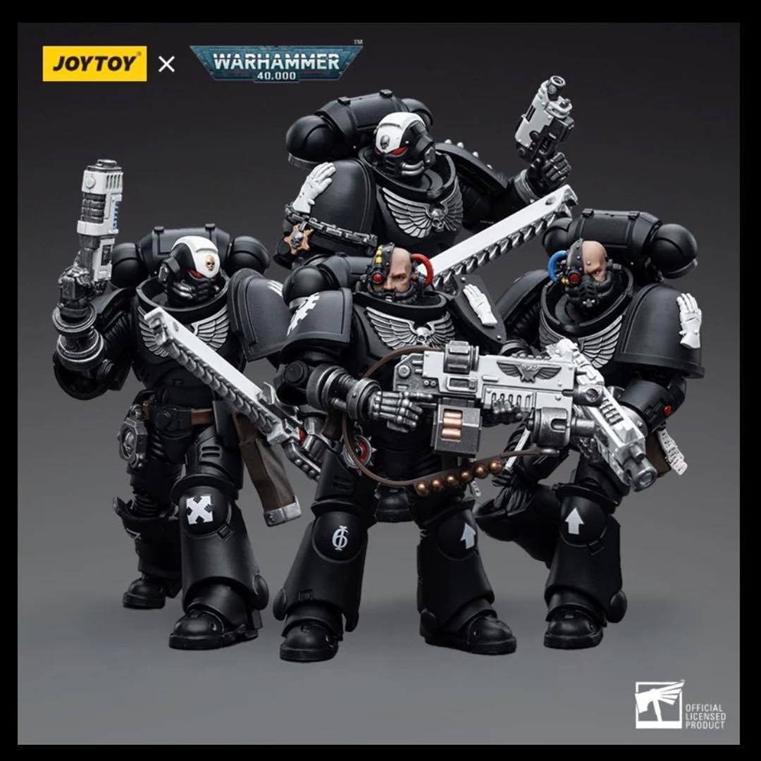 Joy Toy Warhammer 40k Iron Hands Intercessors Set of 4