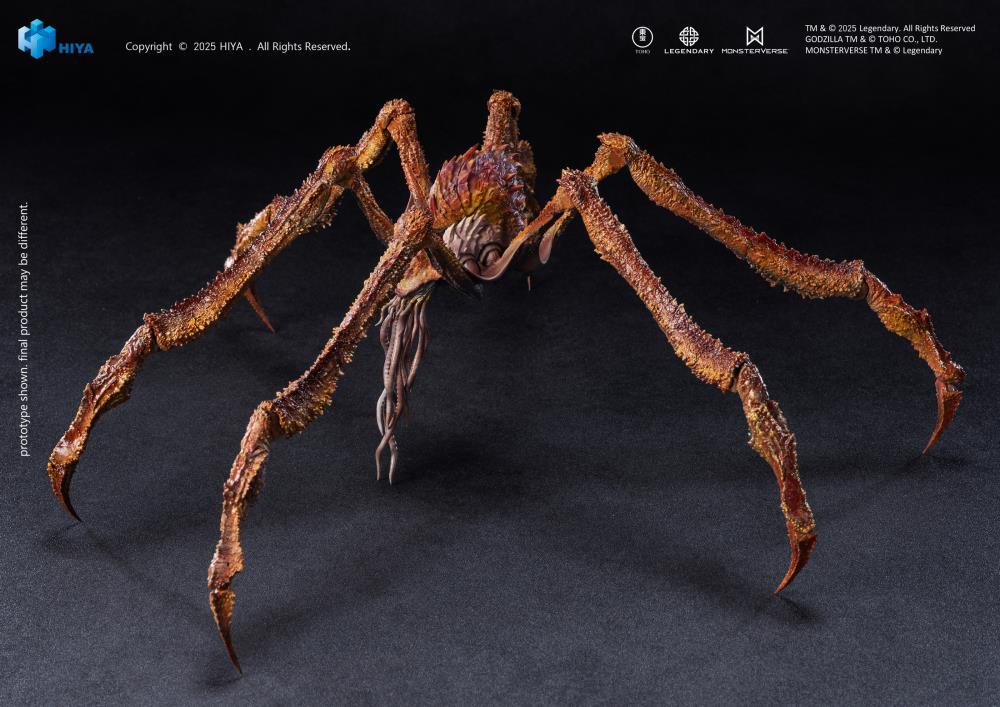 Scylla from Godzilla x Kong: The New Empire joins the Hiya Toys EXQUISITE BASIC Series! Standing about 6" tall, this highly detailed figure faithfully recreates the Titan's imposing form, from its armored body and massive claws to its six spike-covered limbs. Based on original CG data, the multi-layered paint application enhances its eerie, ancient presence.
Featuring multiple points of articulation, including a pull-out neck joint and articulated limbs, Scylla can be posed in a variety of dynamic stances,