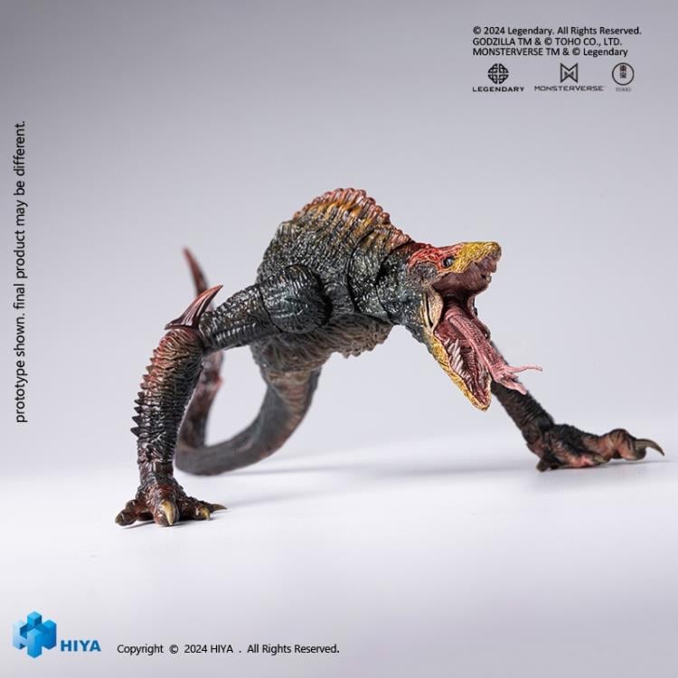 Prepare to encounter the enhanced Skull Crawler as it appears in Godzilla vs. Kong with this PREVIEWS Exclusive Hiya Toys Exquisite Basic figure! In the film, Skull Crawler undergoes secret cultivation by APEX, featuring red bone structure, this monster is larger and stronger than usual! Standing at a length of approximately 14" and a height of 4.3" tall, this highly articulated figure references the design data from the film to capture all the intricate details of the fearsome Skull Island monster.