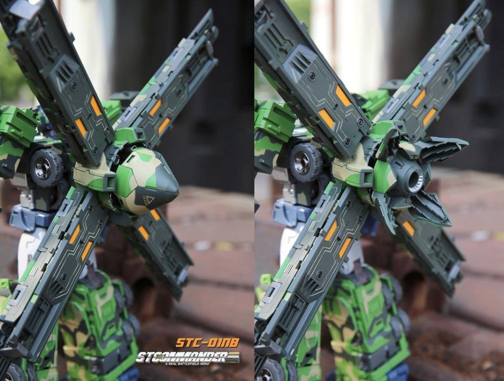 The S.T.Commander from TFC toys stands around 9.50 inches tall in robot made and transforms into a weapons transport vehicle. The S.T.Commander figure is highly articulated and features real rubber tires and an assortment of armor pieces.