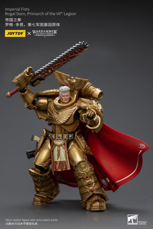 Joy Toy brings the Imperial Fists to life with this Warhammer 40K 1/18 scale figure! Deploying from their mobile fortress-monastery, the Imperial Fists are renowned for their unshakable loyalty to the Emperor and his dream of a united Mankind. Particularly skilled at siege warfare, the Imperial Fists never yield or retreat and will complete any holy task appointed to them - even at a steep cost of lives.