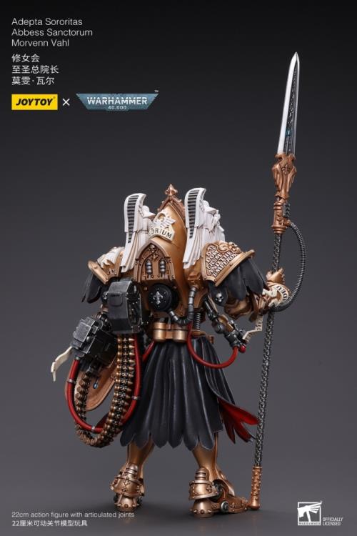 Joy Toy brings the Adepta Sororitas to life with this Warhammer 40K 1/18 scale figure! An elite all female military division of the Ecclesiarchy state church, the Adepta Sororitas ruthlessly stomps out heresy and corruption throughout the Empire. Armed with insurmountable faith and honed to a lethal edge, these Battle-Sisters will walk through hellfire to crush the Emperor's enemies - be they alien or human alike.