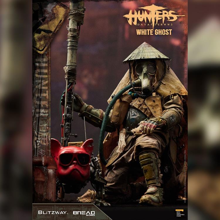 Blitzway is extremely thrilled to officially launch the #4 character of BHEADworks' original design figures 'White Ghost' from Hunters: Day After WWIII. This newly developed original design features an intricate head sculpt and make-up, realistic equipment, sophisticatedly tailored and designed outfits, over 30 points of articulation, and a highly detailed polystone diorama base.