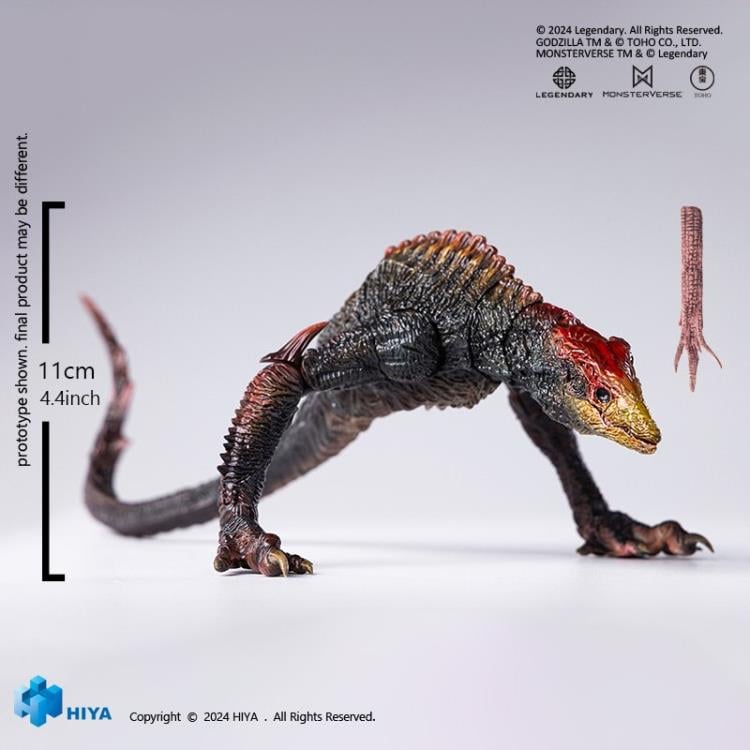 Prepare to encounter the enhanced Skull Crawler as it appears in Godzilla vs. Kong with this PREVIEWS Exclusive Hiya Toys Exquisite Basic figure! In the film, Skull Crawler undergoes secret cultivation by APEX, featuring red bone structure, this monster is larger and stronger than usual! Standing at a length of approximately 14" and a height of 4.3" tall, this highly articulated figure references the design data from the film to capture all the intricate details of the fearsome Skull Island monster.
