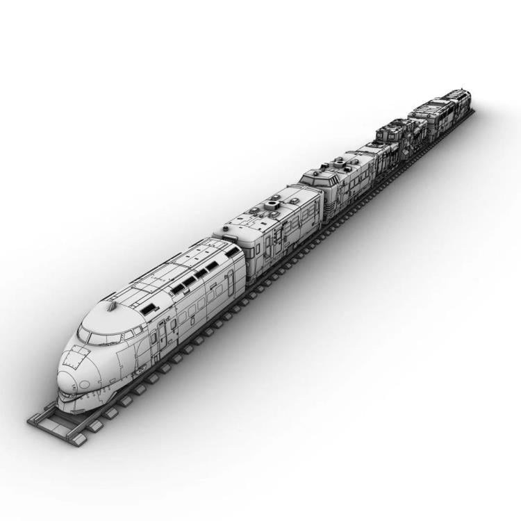 From Moon Studios comes a series of robot figures which transform from robots into different types of trains. The MSO2 Ice Land figure transforms from a robot into a train. Collect transforming figures MSO1 through MSO6 and you can combine them to form Radiatron!