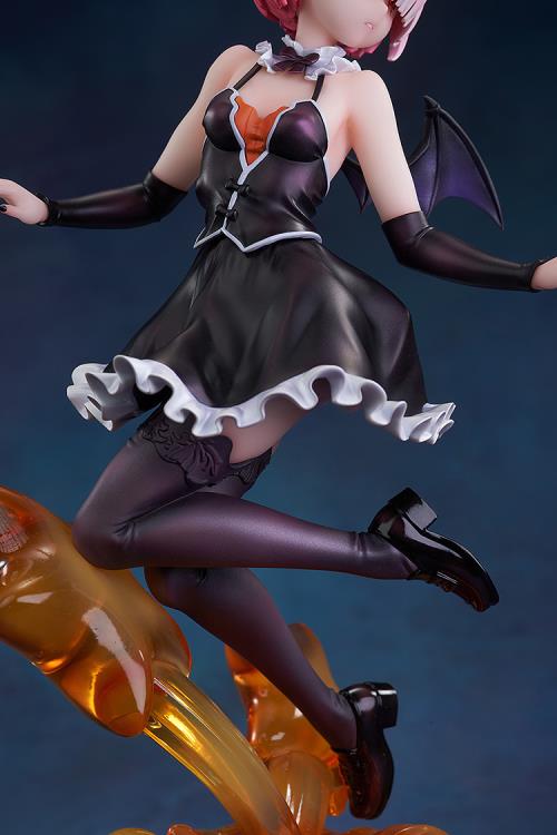 From the third season of "Re:ZERO -Starting Life in Another World-", which began airing in October 2024, come new beautiful wizard-themed figures of Rem and Ram. 
Ram is clad in an adorable wizard-style outfit that would probably allow her to be let off the hook even after playing mischievous tricks. The texture of her form-fitting costume beautifully and elegantly accentuates her physique, and the accessories, such as the arm covers and shoes, have been crafted with precise detail. Even the jack-o'-lanter