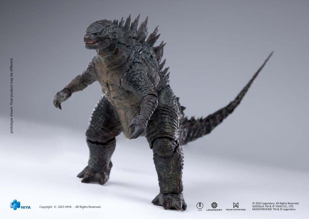 From Godzilla (2014), Godzilla joins Hiya Toys' EXQUISITE BASIC series! While Godzilla confronts significant challenges, humanity strives to comprehend the destructive power of this formidable ally, and unites with it to confront the ancient threat. This brand new Godzilla action figure stands 6.2" tall and Includes an articulated tail for posing and display in collections. Crafted with attention to detail, referencing the original CG data from the movie, every aspect of Godzilla's appearance from the film