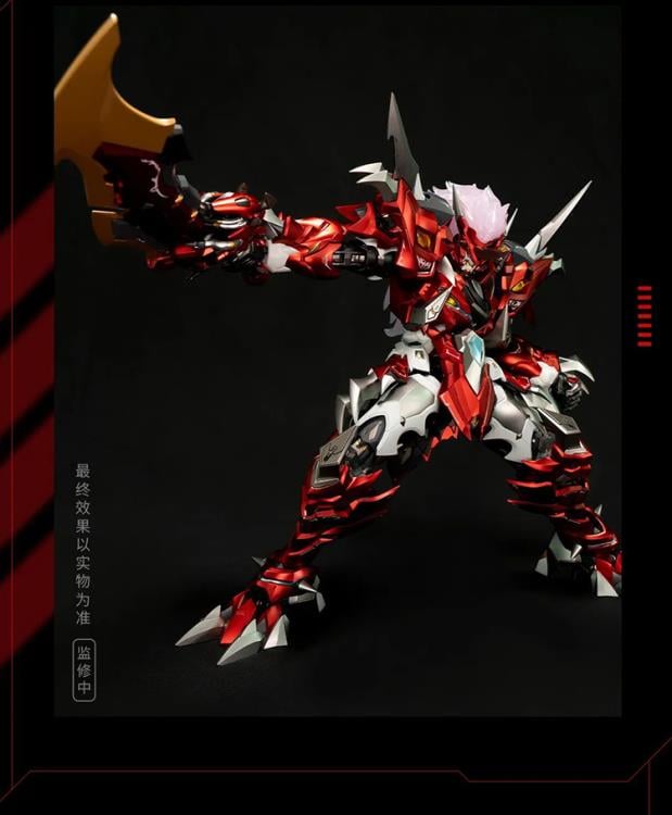 The Iron Saga Noble Class Asyura figure by MoShow Toys is here and ready to be the centerpiece in your mecha collection! Asyura is made of durable plastics and die-cast materials and features premium articulation for making dynamic poses. Order yours today!