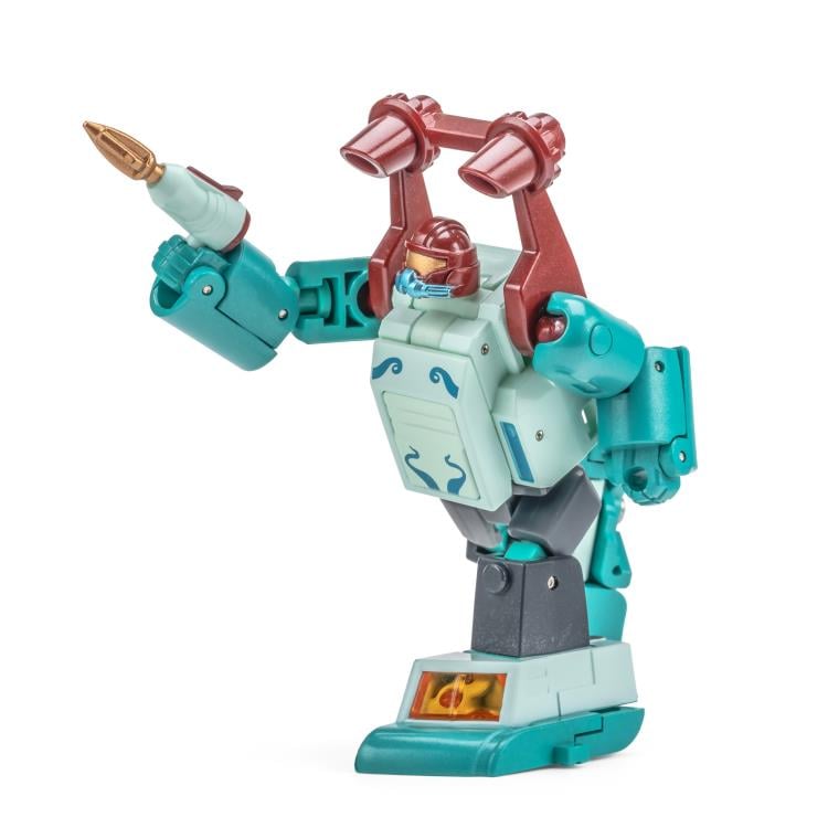 NA H61 Btekelili & H61 Famsterdamned are miniature vehicles by Newage that are able to convert into battle robots. Standing about 2 inches tall in robot mode, these figures come armed with blasters and feature multiple points of articulation