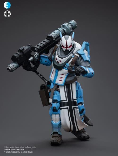 The Joy Toy Infinity Corvus Belli PanOceania Teutonic Knights set is perfect for collectors and fans of the Infinity universe, as well as those who appreciate high-quality action figures. With the impressive level of detail and articulation, these action figures are must-haves for any serious collector or fan.