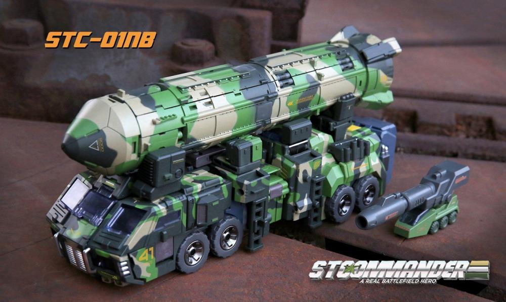 The S.T.Commander from TFC toys stands around 9.50 inches tall in robot made and transforms into a weapons transport vehicle. The S.T.Commander figure is highly articulated and features real rubber tires and an assortment of armor pieces.