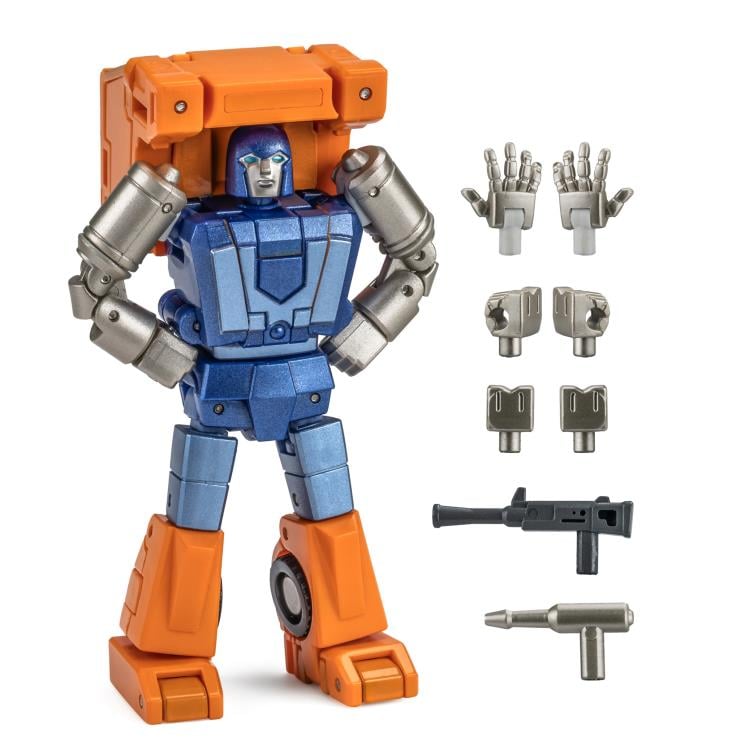 NA H58 Balin & H59 Dwalin are miniature vehicles by Newage that can convert into battle robots. Standing about 2 inches tall in robot mode, these figures come armed with blasters and feature multiple points of articulation. Other figures shown not included (sold separately)