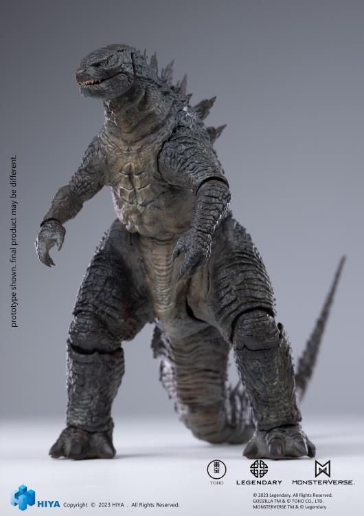 From Godzilla (2014), Godzilla joins Hiya Toys' EXQUISITE BASIC series! While Godzilla confronts significant challenges, humanity strives to comprehend the destructive power of this formidable ally, and unites with it to confront the ancient threat. This brand new Godzilla action figure stands 6.2" tall and Includes an articulated tail for posing and display in collections. Crafted with attention to detail, referencing the original CG data from the movie, every aspect of Godzilla's appearance from the film