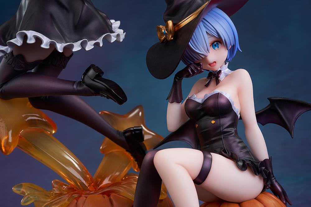 From the third season of "Re:ZERO -Starting Life in Another World-", which began airing in October 2024, come new beautiful wizard-themed figures of Rem and Ram. 
Rem is clad in an adorable wizard-style outfit that would probably allow her to be let off the hook even after playing mischievous tricks. The texture of her form-fitting costume beautifully and elegantly accentuates her physique, and the accessories, such as the gloves and boots, have been crafted with precise detail.