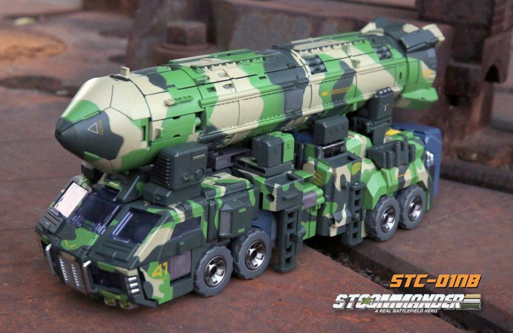 The S.T.Commander from TFC toys stands around 9.50 inches tall in robot made and transforms into a weapons transport vehicle. The S.T.Commander figure is highly articulated and features real rubber tires and an assortment of armor pieces.