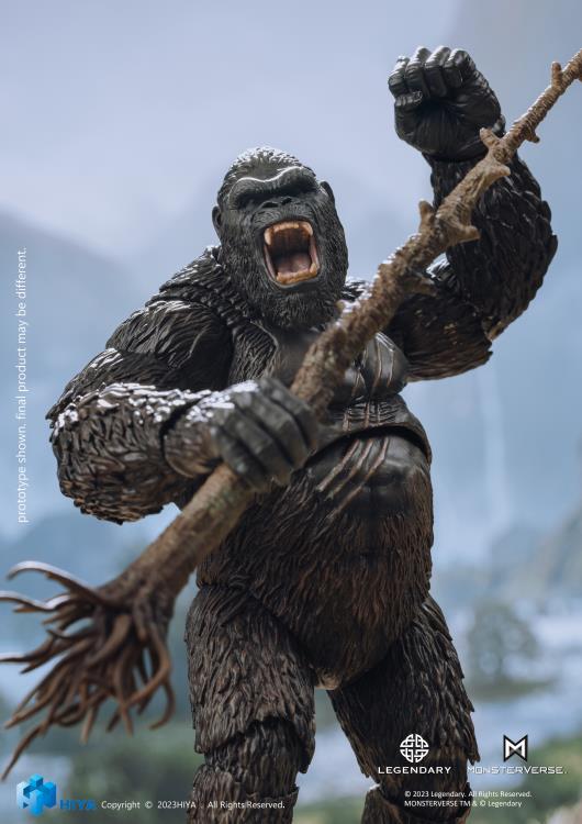 Embark on an expedition to an uncharted island and discover the domain of the colossal Kong with Hiya's Exquisite Basic series! From Kong: Skull Island (2017), the Exquisite Basic Kong stands just under 6" tall and faithfully replicates his appearance from the film. From Kong's intimidating gaze to the chest of battle scars, every detail is finely crafted, emphasizing the power of the mighty ruler of Skull Island.