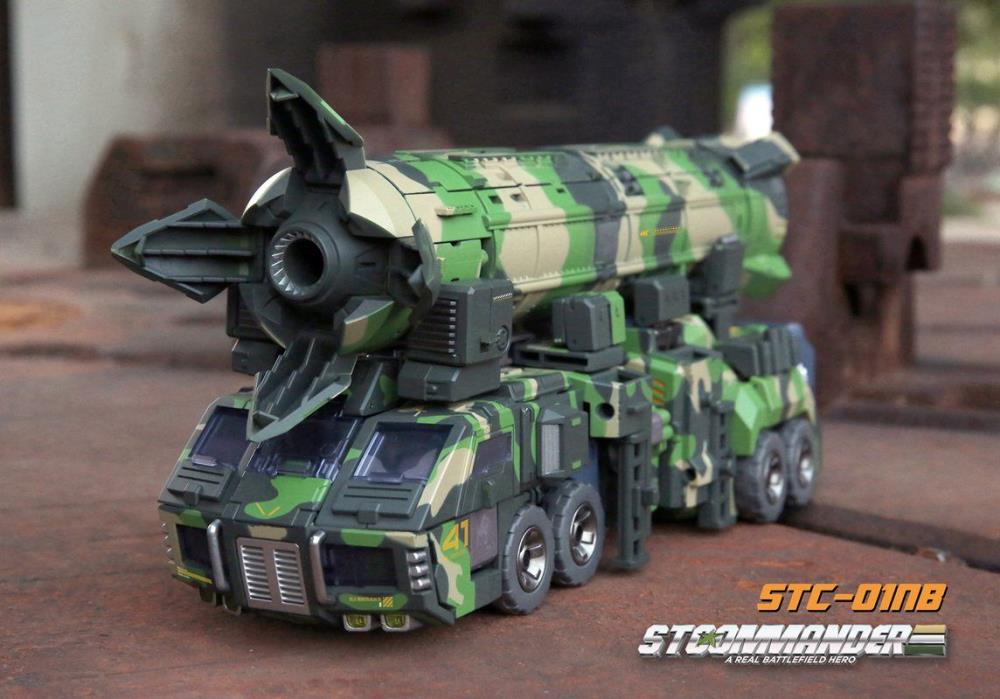 The S.T.Commander from TFC toys stands around 9.50 inches tall in robot made and transforms into a weapons transport vehicle. The S.T.Commander figure is highly articulated and features real rubber tires and an assortment of armor pieces.