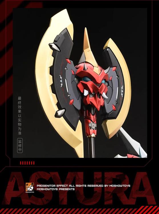 The Iron Saga Noble Class Asyura figure by MoShow Toys is here and ready to be the centerpiece in your mecha collection! Asyura is made of durable plastics and die-cast materials and features premium articulation for making dynamic poses. Order yours today!
