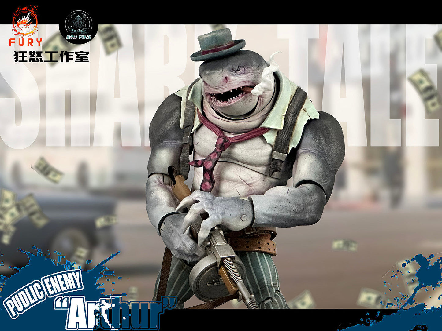 Fury Toys 1/12 Figure - Abyssal Power Shark Tale Wave 1 Public Enemy Arthur