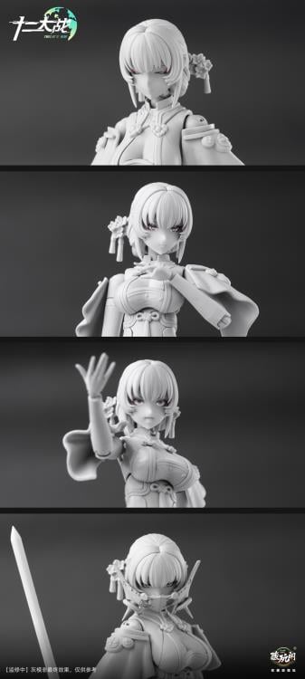 Cang-Toys is proud to present the next 1/12 scale model kit warrior in the Twelve's War series: the Serpent Girl Samael! Armed with a mighty trident spear that doubles as an umbrella, this figure inclues multiple accessories and includes premium articulation once completed. Show off your warrior with her serpent bodyguard or combine the two for a powerful fighter and order yours today!