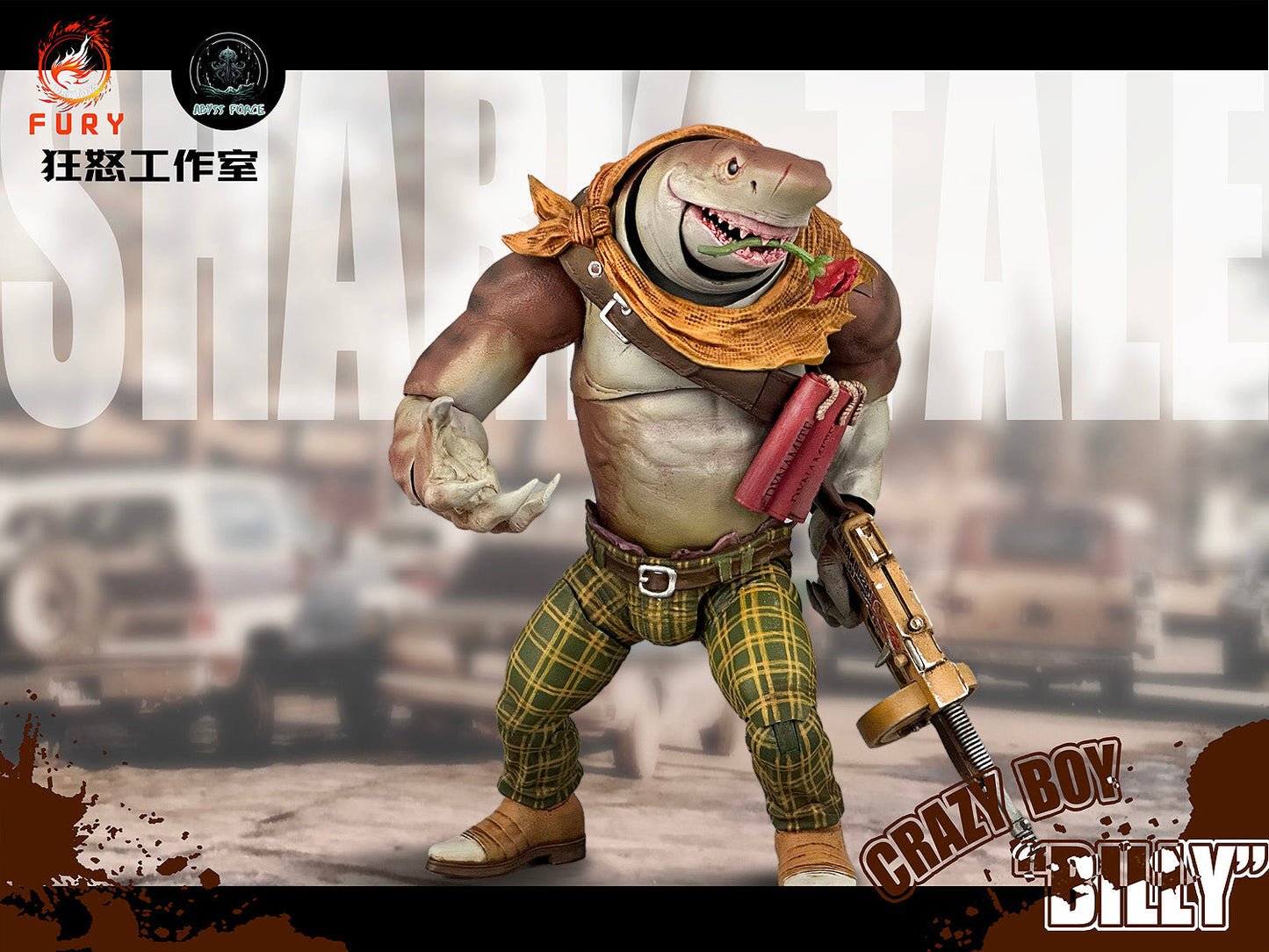 Fury Toys 1/12 Figure - Abyssal Power Shark Tale Wave 1 Crazy Boy Billy