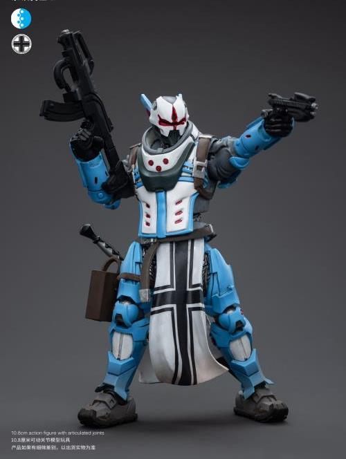 The Joy Toy Infinity Corvus Belli PanOceania Teutonic Knights set is perfect for collectors and fans of the Infinity universe, as well as those who appreciate high-quality action figures. With the impressive level of detail and articulation, these action figures are must-haves for any serious collector or fan.