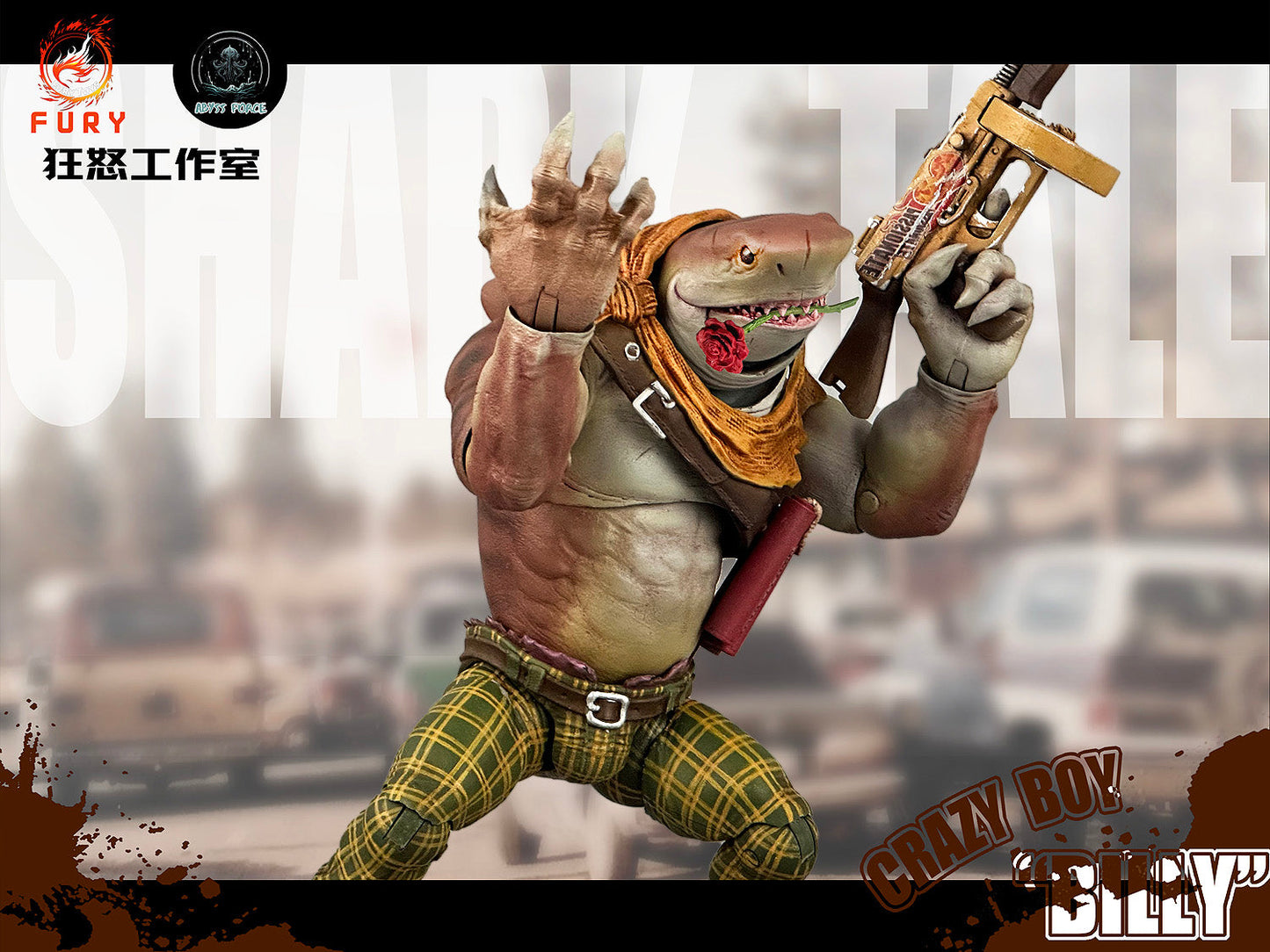 (Pre-order) Fury Toys 1/12 Figure - Abyssal Power Shark Tale Wave 1 Crazy Boy Billy