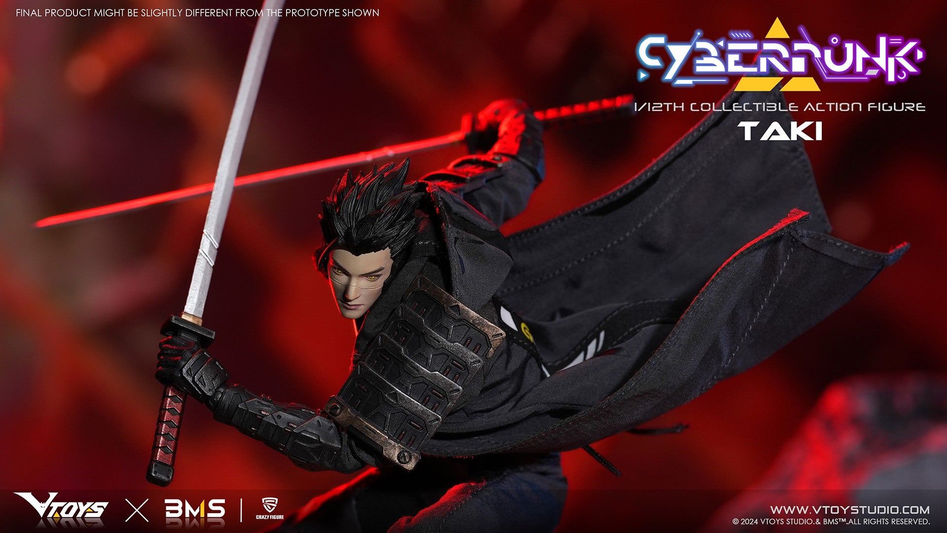 VTOYS X BMS X CF Cyberpunk Robin series is under the Cyberpunk product line, which is well-known for its highly-poseable 1/12th scale figures, detailed sculpt, and tailor-made outfits to capture the memorable appearance as seen in the original  series.