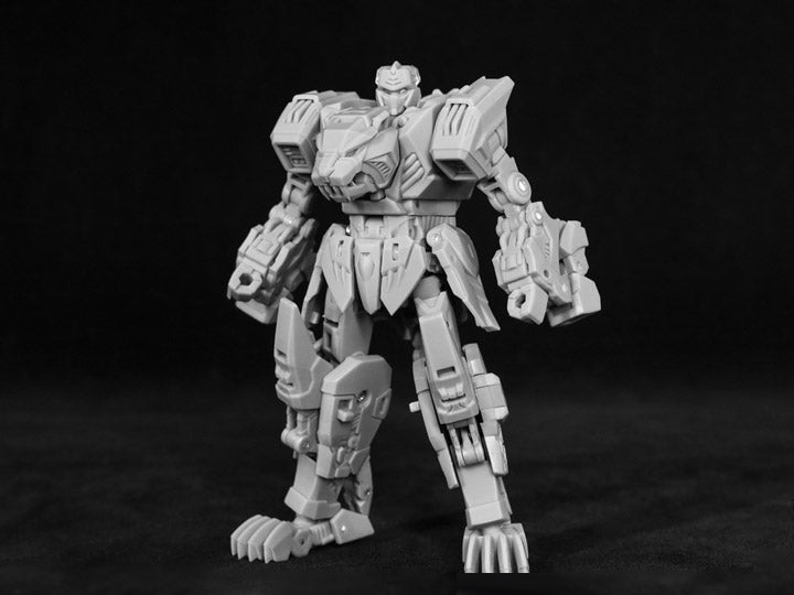 The CY-Mini-01 Feromini converts into a cat-like creature from a robot. Feromini stands about 3.75 inches tall in robot mode and comes with a blaster and sword for weapons.