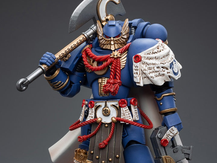 Joy Toy brings the Ultramarines to life with this Warhammer 40K 1/18 scale figure! Highly disciplined and courageous warriors, the Ultramarines have remained true to the teachings of their Primarch Roboute Guilliman for 10,000 standard years. Keeping watch over the Imperium, they personify the very spirit of the Adeptus Astartes.