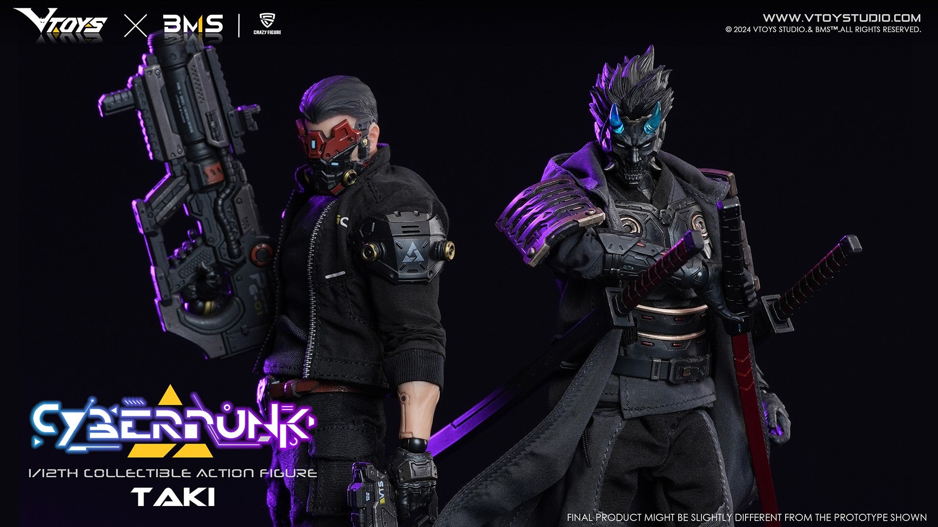VTOYS X BMS X CF Cyberpunk Robin series is under the Cyberpunk product line, which is well-known for its highly-poseable 1/12th scale figures, detailed sculpt, and tailor-made outfits to capture the memorable appearance as seen in the original  series.