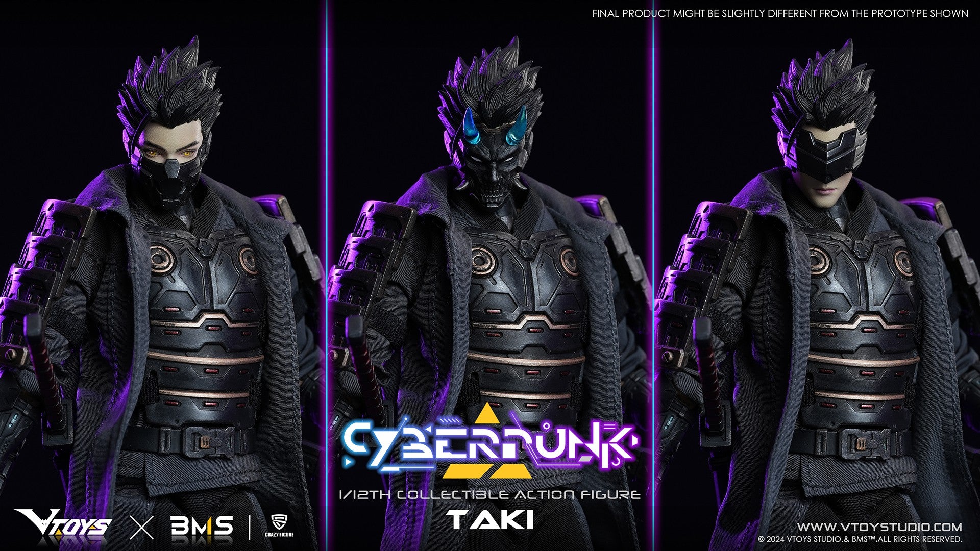 VTOYS X BMS X CF Cyberpunk Robin series is under the Cyberpunk product line, which is well-known for its highly-poseable 1/12th scale figures, detailed sculpt, and tailor-made outfits to capture the memorable appearance as seen in the original  series.