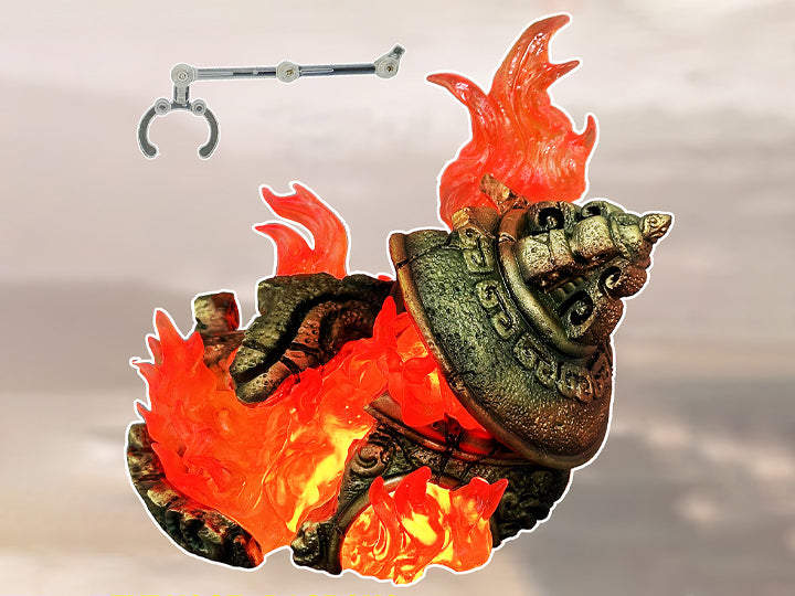 Inspired by the legendary Chinese novel, Journey to the West, this Sun Wukong (Great Sage Equal to Heaven) diorama is here to add some depth to your 1/12 scale collection! Depicting a crumbling temple beset by fire, this diorama measures just over 6 inches tall and includes LED light-up effects. Order yours today! Sun Wukong (Great Sage Equal to Heaven) figure shown not included (sold separately)