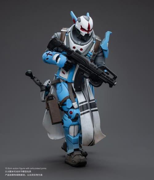 The Joy Toy Infinity Corvus Belli PanOceania Teutonic Knights set is perfect for collectors and fans of the Infinity universe, as well as those who appreciate high-quality action figures. With the impressive level of detail and articulation, these action figures are must-haves for any serious collector or fan.