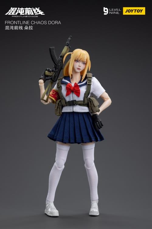 Joy Toy is proud to bring a new operative to their popular Frontline Chaos series of figures: Dora! Wearing a schoolgirl sailor outfit, Dora is the long range fighter of the squad and is finally excited to get some action rather than be bored on guard duty again. With interchangeable hands and accessories, you won't want to miss out on this figure! Order yours today!
