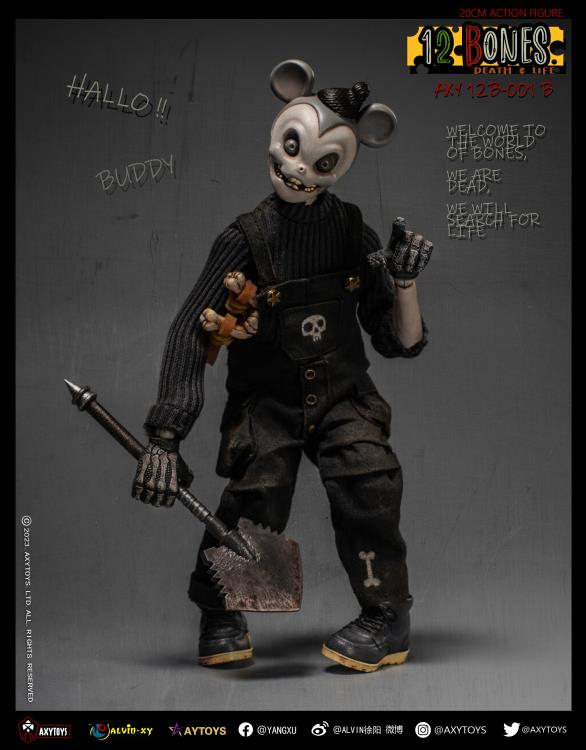 The 12 Bones line from AxyToys features original and unique figure designs that collectors will appreciate! Each figure is approximately 7.87 inches tall and comes with multiple accessories for a wide variety of poses. 12 Bones Cowboy figure sold separately
