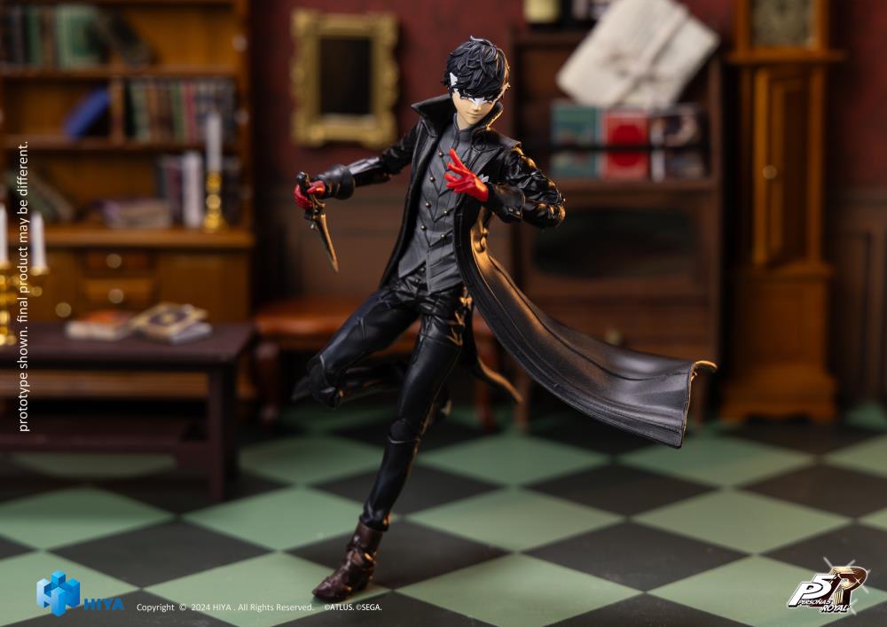 Steal hearts and fight corruption with the Exquisite Basic Joker action figure from Persona 5: Royal by Hiya Toys!
Standing approximately 6" tall, this highly detailed 1/12 scale figure captures Joker's iconic Phantom Thief look, complete with his red gloves, tailored black coat, and signature white pocket square.