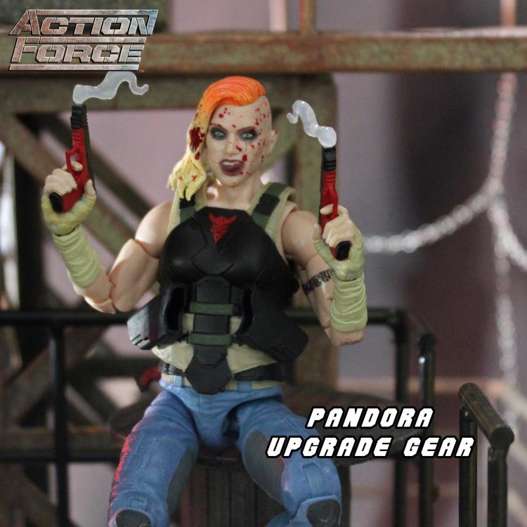 Upgrade your Pandora Action Force figure with this Upgrade Gear Pack. The Pandora Upgrade Gear Pack includes a new head sculpt and several pieces of weaponry. This upgrade pack fits all female Action Force figures. Pandora action figure not included (sold separately)