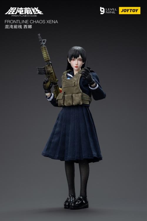 Joy Toy is proud to bring a new operative to their popular Frontline Chaos series of figures: Xena! Clad in a schoolgirl outfit, Xena is the leader of the squad and carries out her responsibilites with a lethal precision. With interchangeable hands and accessories, you won't want to miss out on this figure! Order yours today!