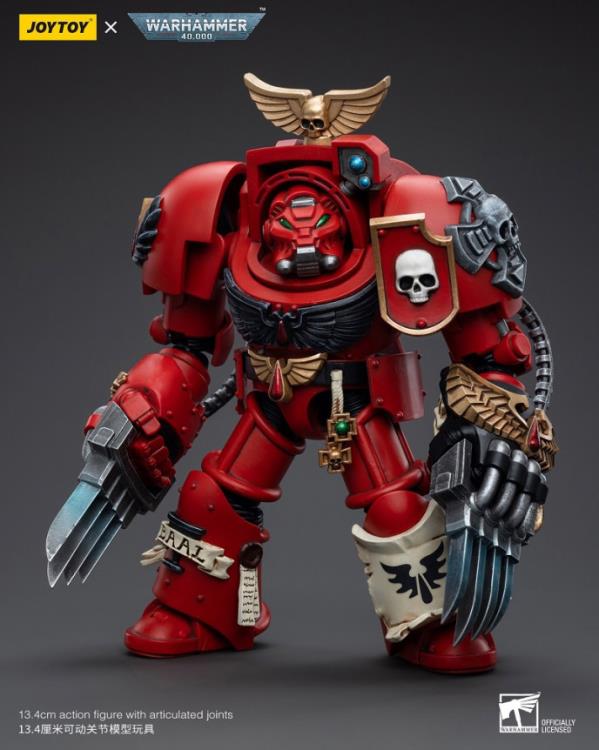 This 1/18 scale figure includes a variety of parts and accessories to allow you to customize your army of Warhammer 40k figures. Don't miss out on adding this figure to your collection!