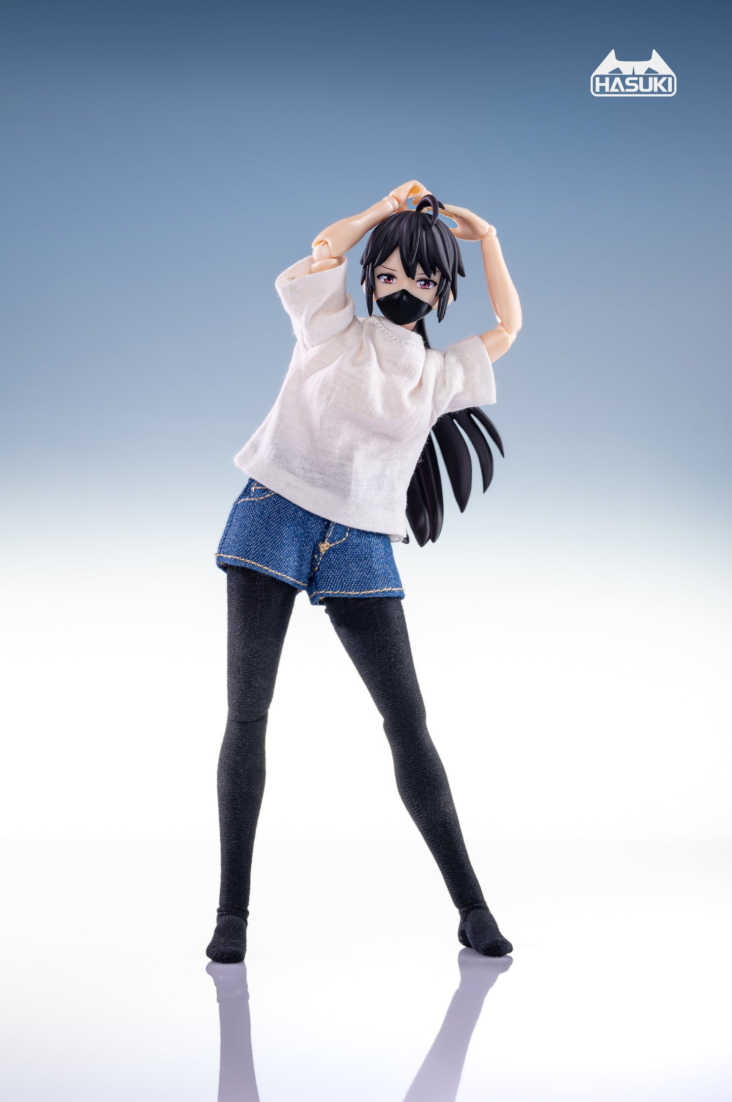 Hasuki 1/12 T-Shirt and Denim Shorts Set CS008 Accessory