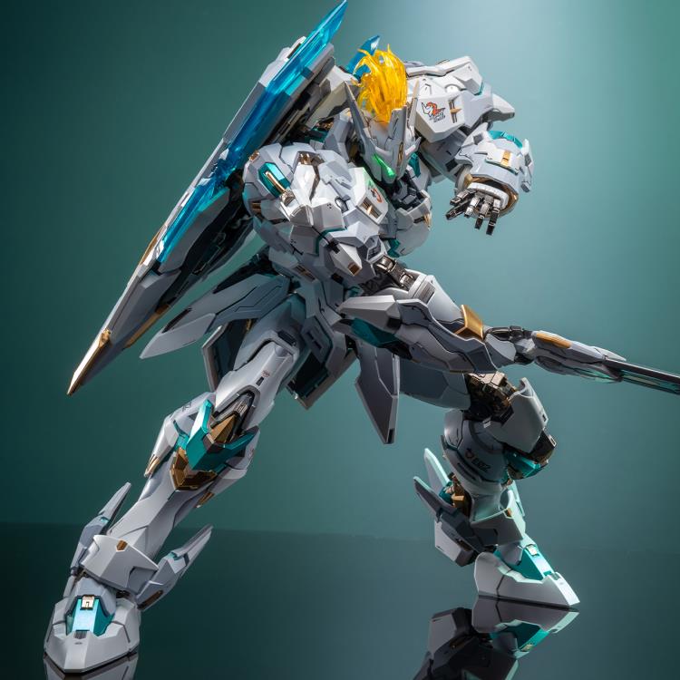 Coming fully equipped with an arsenal of accessories and interchangeable weapons, this unique and original figure stands about 11.41 inches tall and is made of ABS, diecast, and alloy.