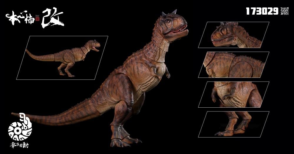 Nanmu Studio proudly presents the next figure in their new movable Zero-Set Easy Motion series: the terrifying Carnotaurus! Featuring multiple movable joints and a flexible rubber tail, these highly detailed figures will allow you to recreate any action scene. Order yours today and unleash your dino fury! Carnotaurus (Broken Horn) figure shown not included (sold separately)
